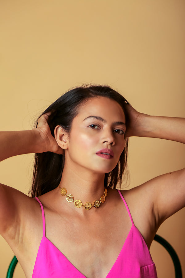 Timeless Filigree Beauty Choker + Bracelet + Anklet Duo - Designs by Uchita