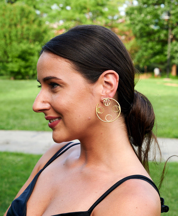 Gold Hoop Earrings - Designs By Uchita